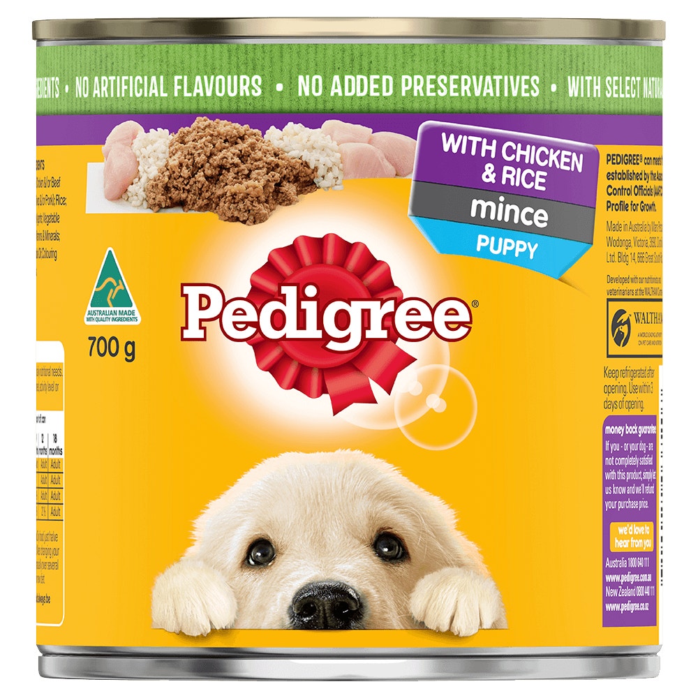 PEDIGREE® Core Puppy Mince With Chicken & Rice 700g