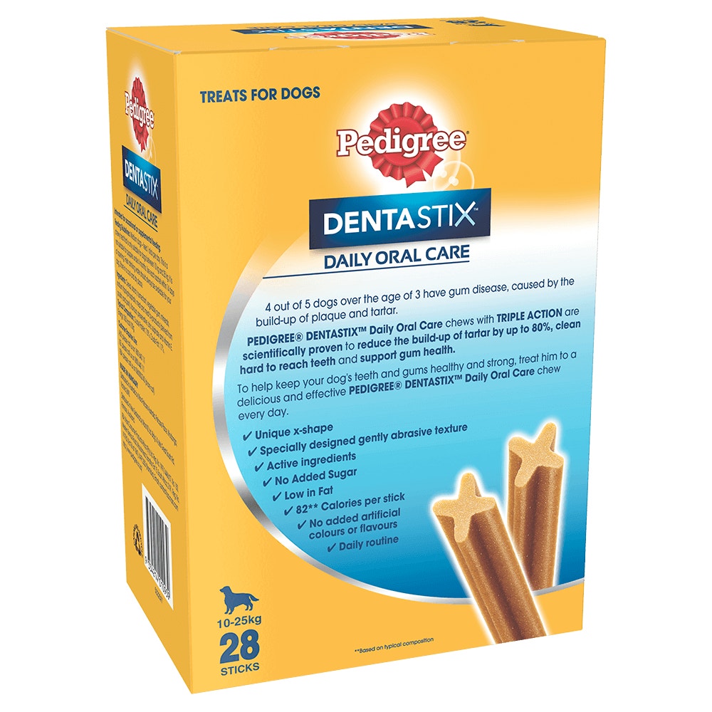 PEDIGREE® DentaStix™ Med 28pk 720g back
