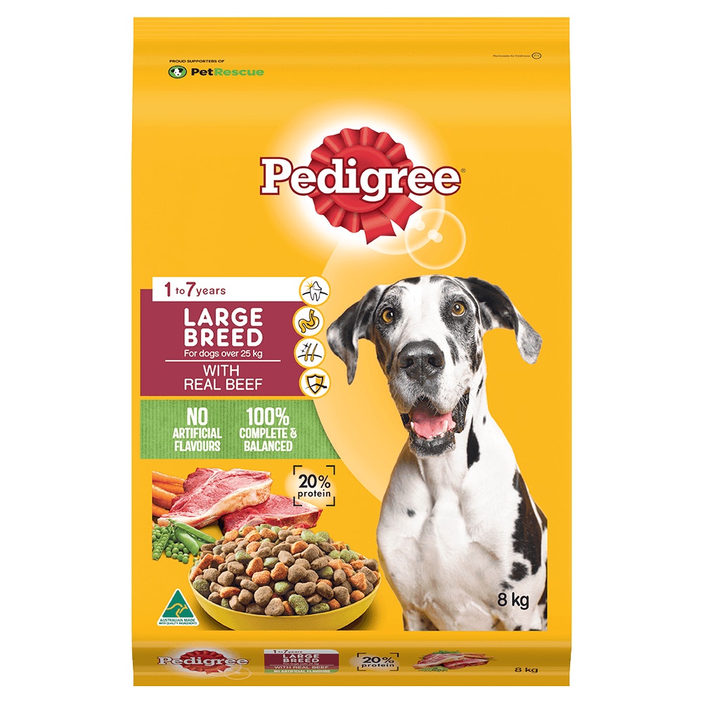 PEDIGREE® Meaty Bites Beef Lge Breed 8kg