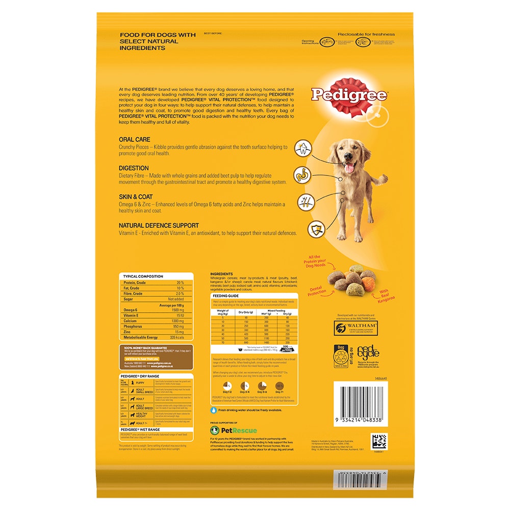  PEDIGREE® Core Adult Roo 8kg back