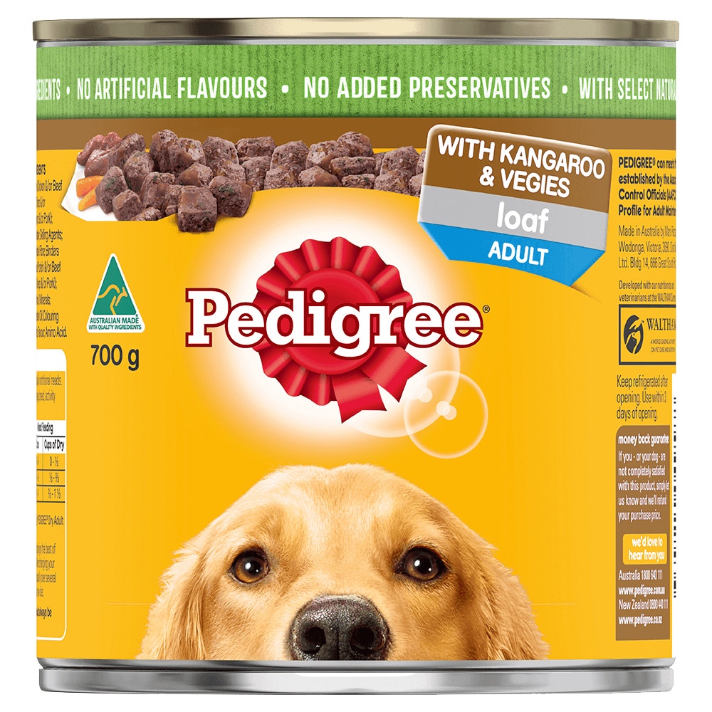 PEDIGREE® Adult Wet Dog Food With Kangaroo & Vegies Loaf-700 g