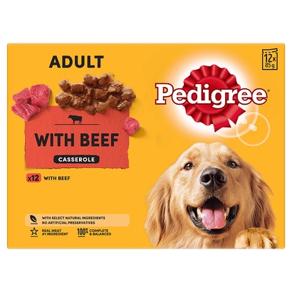 PEDIGREE® Adult Wet Dog Food Pouches Beef Casserole