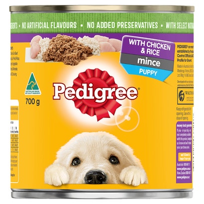 PEDIGREE® Puppy Wet Dog Food With Chicken & Rice Mince