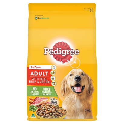 PEDIGREE® Medium Adult Dry Dog Food With Real Beef & Vegies