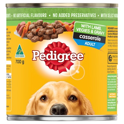 PEDIGREE® Adult Wet Dog Food With Lamb Vegies and Gravy Casserole